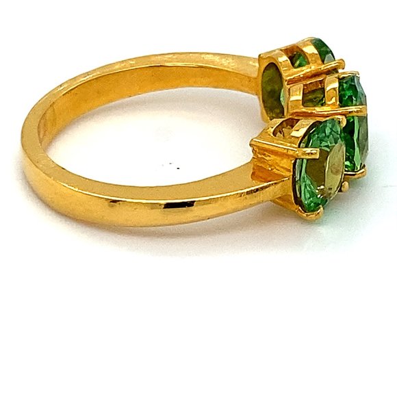 Tsavorite 2.36ct Solid 22K Yellow Gold Ring - Picture 3 of 7